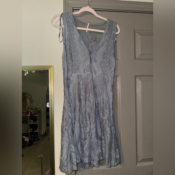 Free People Reign over me sleeveless blue grey size 8 - Picture 2 of 4